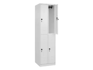 dubbeldekse locker,HxBxD 1850x500x500mm,2x2vak.,vak B 250mm - 2