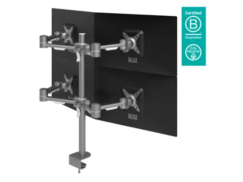 Viewmate Style Monitorarm 622 Zilver 4 Schermen