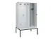 locker met bank,voor scheiding van kleding,HxBxD 2120x1200x815mm,4vak
