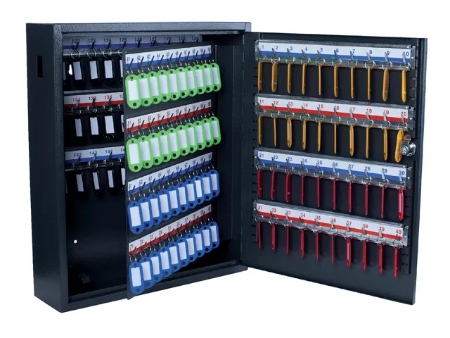 Sleutelkast Pavo deluxe 150 haken 450x380x110mm Cilinderslot grijs