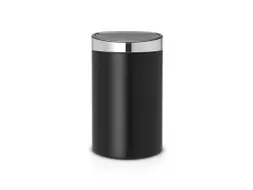 Touch Bin New 40 Liter Mat Zwart Mat Rvs