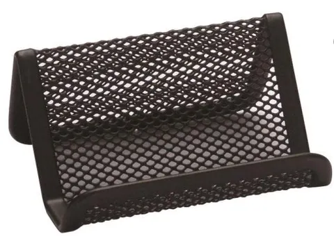 Visitekaartenhouder Metaal Zwart