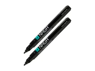 Glasbordmarker 2mm Naga set a 2st. zwart - 2