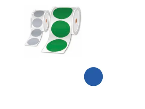 Brother LTZ15050FPEL, Blauw, Cirkel, 5 cm, 500 stuk(s)