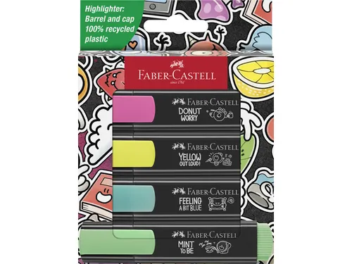 Markeerstiften Faber-Castell 46 Graffiti 4 stuks in karton etui