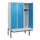 locker met bank,HxBxD 1950x1200x815mm,3vak,vak B 400mm,cilinderslot