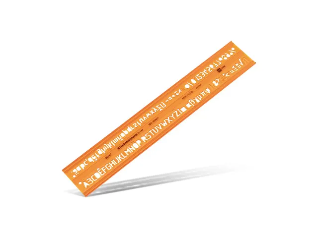 Lettersjabloon Standardgraph H-profiel middelschrift type B 7mm