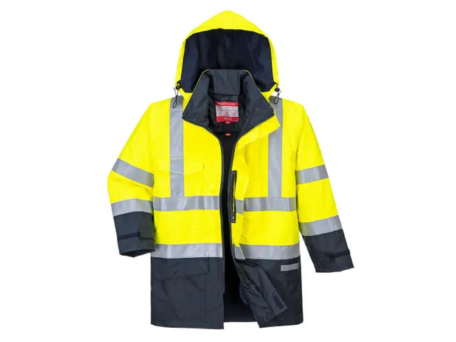 Portwest S779 hi-vis parka, fluo geel/marineblauw, maat 3XL, per stuk