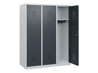 schoollocker,HxBxD 1530x1200x500mm,3vak,vak B 400mm,cil.-slot - 1