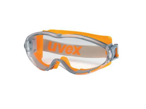 Uvex Ultrasonic 9302245 veiligheidsstofbril, heldere lens, oranje mont