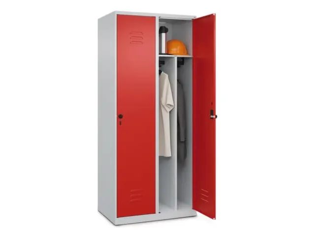 locker voor scheiding van kleding,HxBxD 1850x800x500mm,2vak