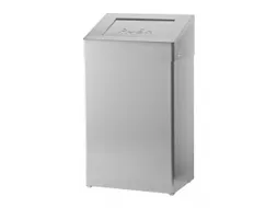 Afvalbak 50 Liter RVS anti-fingerprint Met Push Deksel