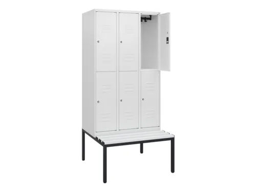Dubbeldekse dekenkist,HxBxD 1950x900x815mm,3x2vak.,vak B 300mm