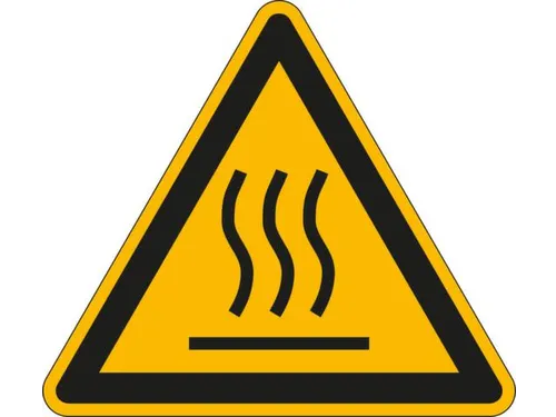 Waarschuwingsbord,Waarschuwing: Heet Oppervlak,Wandbord,Aluminium