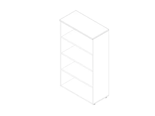 kantoorstelling,HxBxD 1600x900x450mm,3xhouten vloer,4ordnerhoogtes