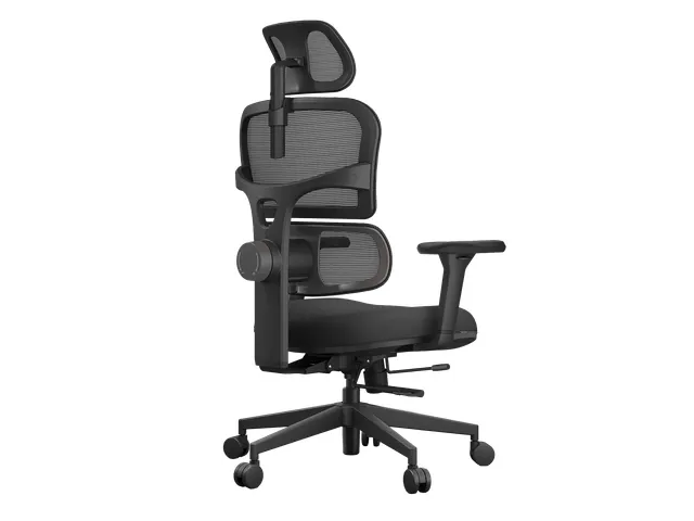 Schaffenburg 800-NEN bureaustoel Mesh Zitting Stof Zwart Hoofdsteun