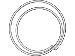 Paperclips Alco Circular 20mm spiraalvorm doos à 50 stuks