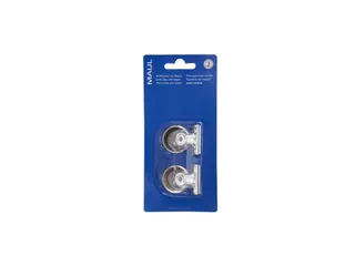 Papierklem MAUL Bulldog met magneet 30mm capaciteit 10mm zilver - 12