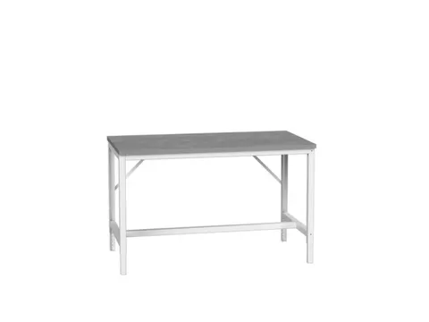 werkbank,HxBxD 780-930x1500x800mm,linoleumblad,4voeten,RAL7035