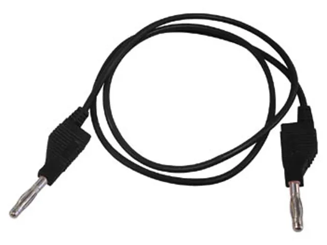 Meetsnoeren (Spuitgegoten Banaanpluggen 4mm) / Zwart