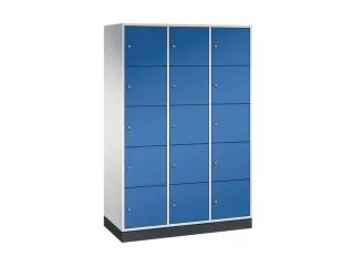 grootvolume-lockersysteem,RAL 7035/RAL 5010,HxBxD 1950x1220x500mm - 2