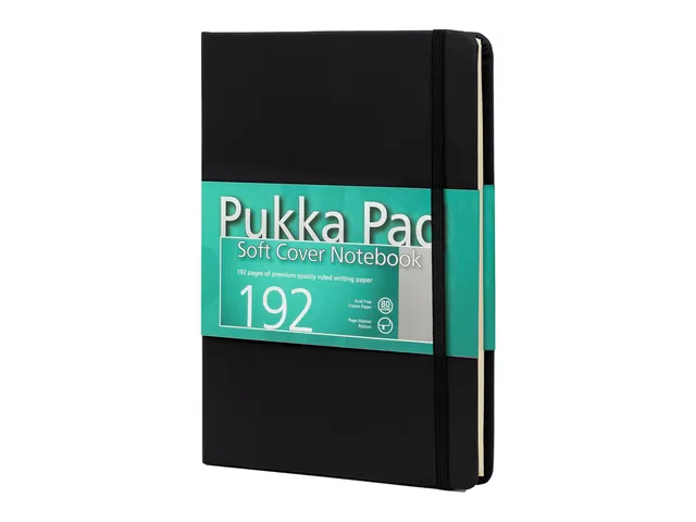 Carnet de notes Pukka Pad B5 ligné noir