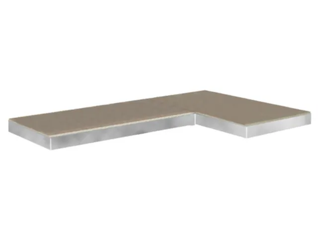 Spaanplaatvloer voor opberghoekplank links, BxD 890x490mm