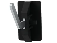 schuine haak,v. perfoplaat,enkelvoudig,incl. houder,L 54mm