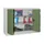 Vouwdeurkast 1000x1200x500mm 2legborden Verzinkt Ral7035 Front Ral6011
