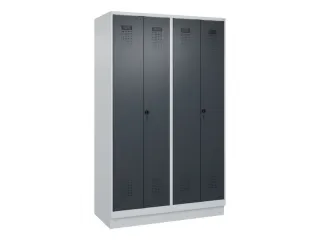 PBM-locker,HxBxD 1950x1200x500mm,4vak,vak B 300mm,draaigrendel - 2