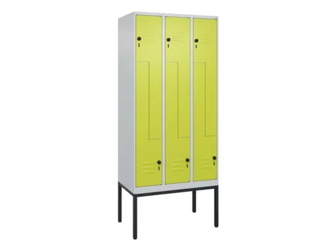 armoire vestiaire Z HxlxP 2120x900x500mm larg. compart. 150/300mm