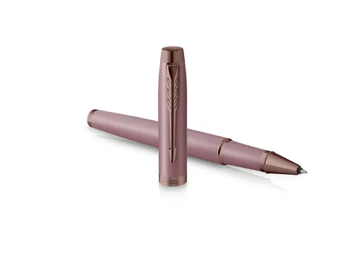 Rollerpen Parker IM Finish Touch Mauve fijn zwart
