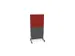 scheidingswand,HxB 1545x800mm,MS-donkergrijs,BN4011-rood