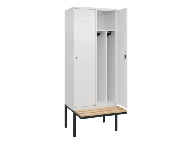 locker voor scheiding van kleding,HxBxD 2120x800x815mm,2vak