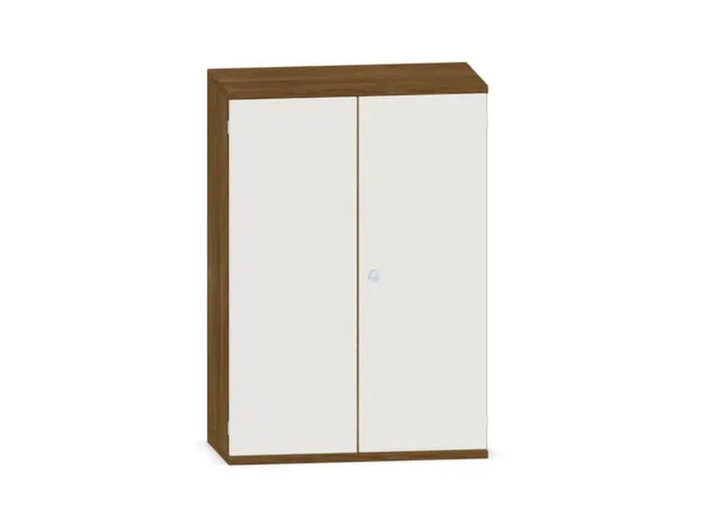 kantoorkast,HxBxD 1150x800x430mm,decor romp noten,decor front wit