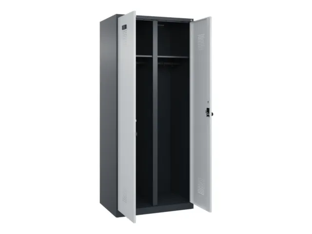 locker voor scheiding van kleding,HxBxD 1850x800x500mm,2vak