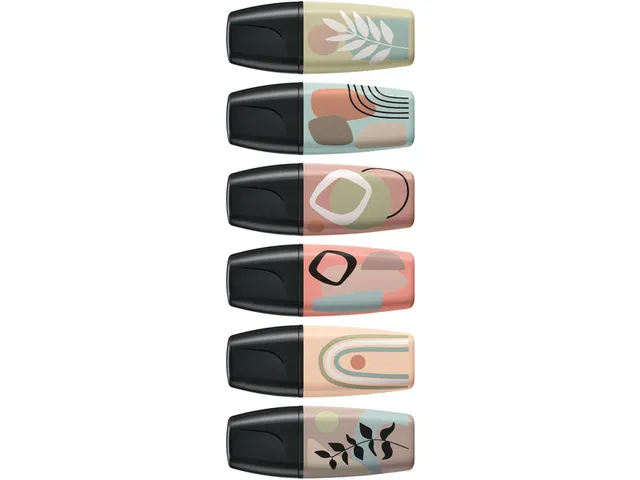 Markeerstift STABILO BOSS naturevibes assorti 6 stuks