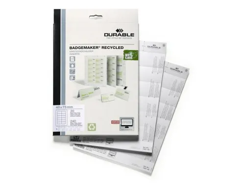 Badgemaker Inserts Gerecycled 40x75mm