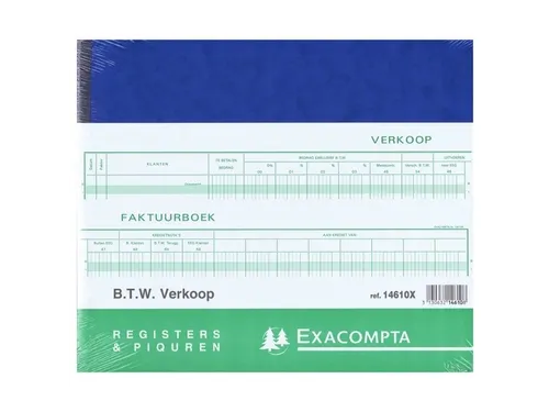 Exacompta Register Verkoop, 27 X 32 Cm Nederlandstalig