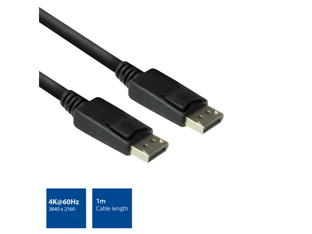 Câble ACT DisplayPort 1m noir