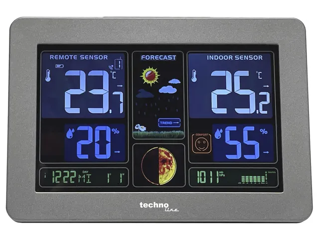 Weerstation Technoline WS 6469 159x109x23mm zwart met 1 buitensensor