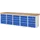 werkbank,HxBxD 890x3000x900mm,beukblad,draagverm. 750kg,5containers