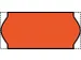 Prijsetiket 12x26mm Sato Samark permanent fluor rood 1500 stuks
