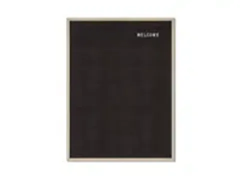 OUTLET Letterbord Zwart 60x80cm met houten lijst Wandmontage