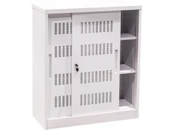 Euroseats Schuifdeurkast 105x90x40cm Wit
