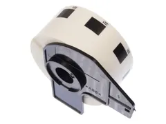 Etiket Kangaro compatible Brother DK-11221 zwart/wit 23x23mm 1 rol a 1