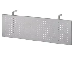 zichtscherm,v. bureau,HxB 350x1150mm,zilverkleurig