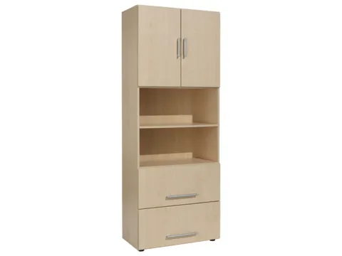 kantoor-combikast HxBxD 2160x800x420mm dubbele vleugeldeur esdoorn