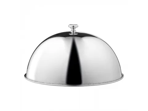 Cloche couvre-assiette Ø26cm inox avec bouton