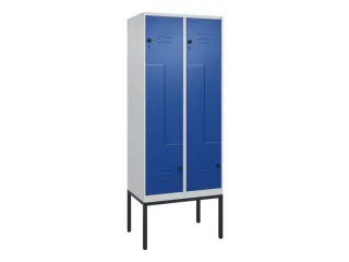 Z-garderobekast,HxBxD 2120x800x500mm,vak B 200/400mm,draaigrendel - 1